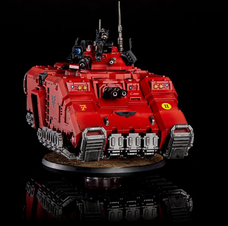 Dreamforge Leviathan as Blood Angels Death Company Contemptor Dreadnought by zinge