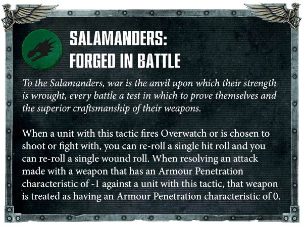 All The New 40k Rules: Salamanders Codex Supplement