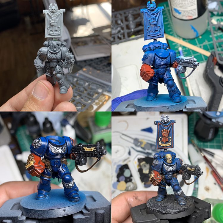 Crimson Fists WIP Credit: Alfredo Ramirez