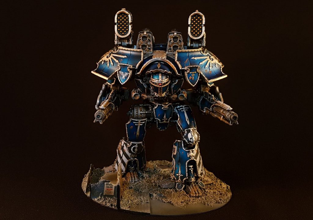 Legio Tempestus Warlord. Credit: @artisans_of_vaul (insta)