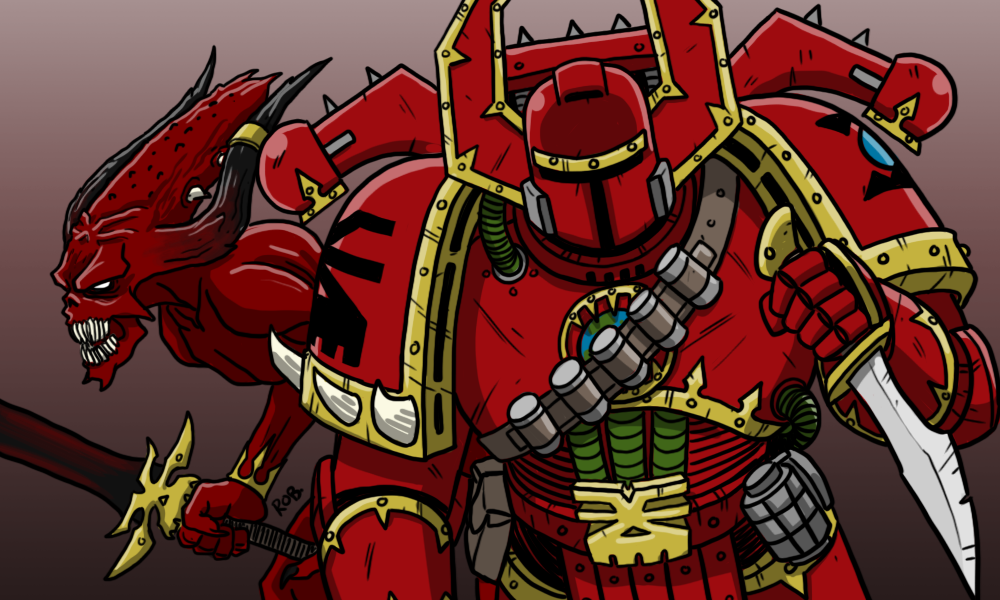 warhammer 40k khorne berserker armor