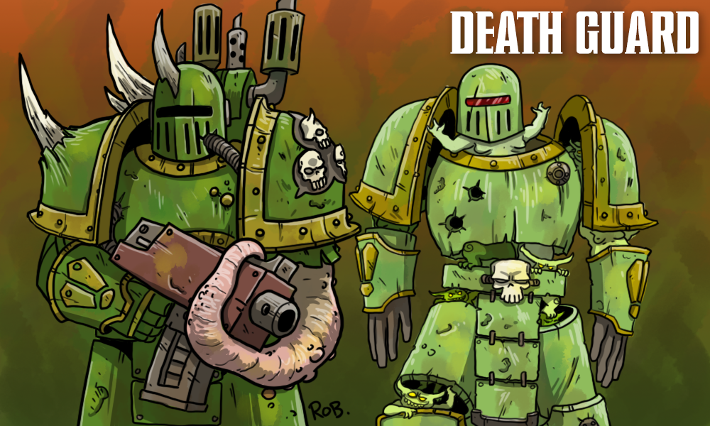 Warhammer 40K Chaos Nurgle Death Guard Dice Set