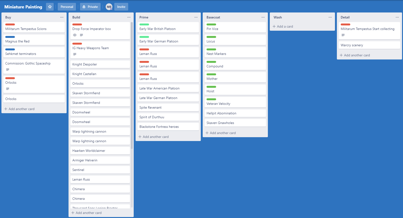 Glue Piece Trello