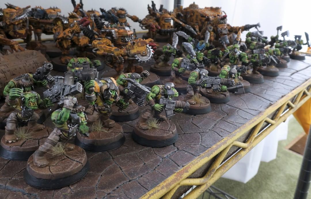 Warhammer 40k - Orks Assault on Black Reach - PAINTED - Ork Boyz - single  unit