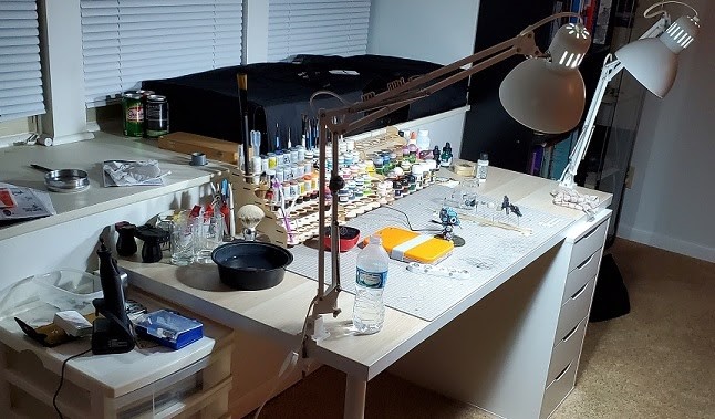 Warhammer Work-station - Plans Posted  Workstation, Painting station, Plan  posts