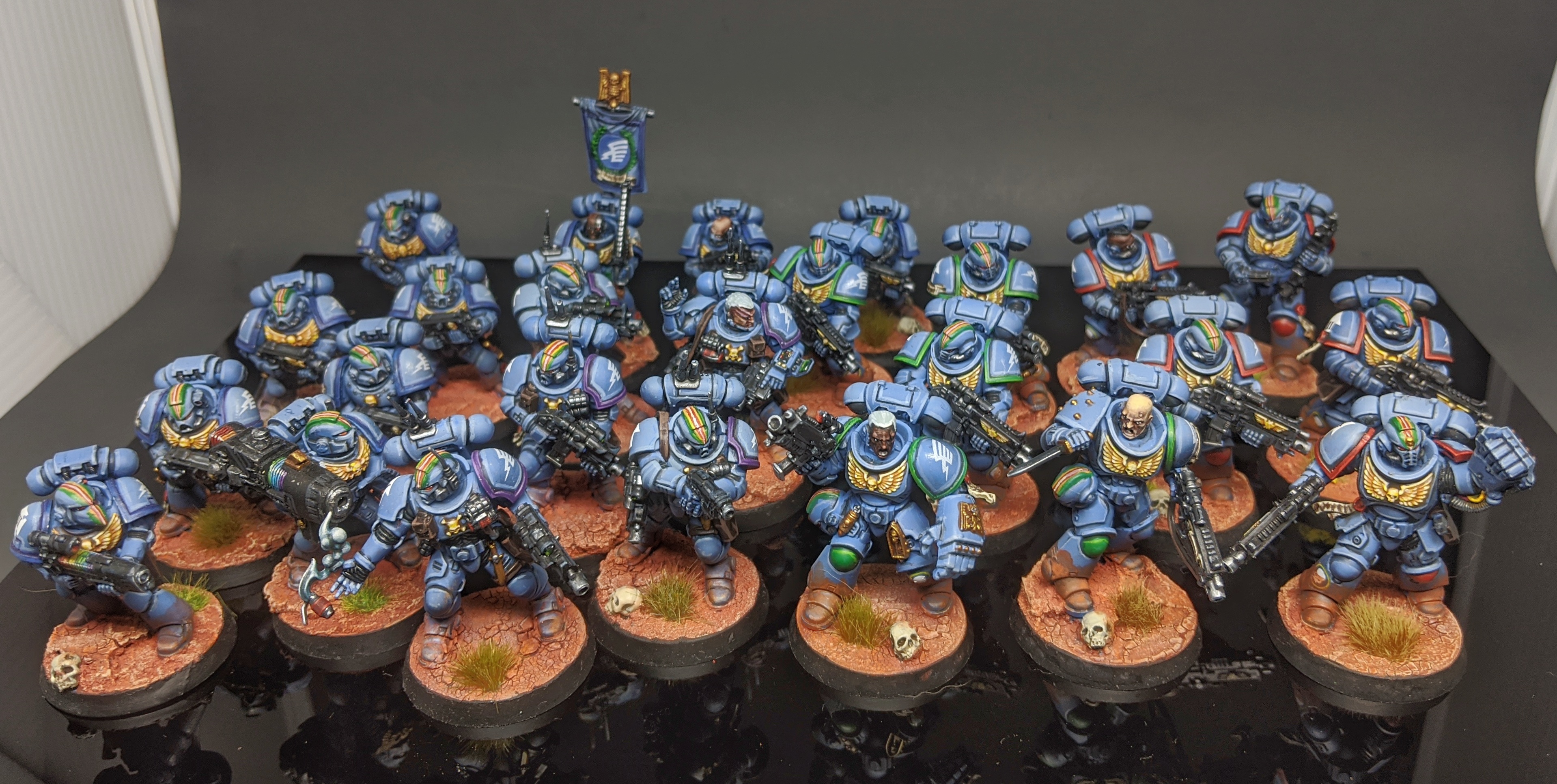 Rainbow Warriors Intercessors, Tactical Marines, and Infiltrators by Craig "MasterSlowPoke" Sniffen