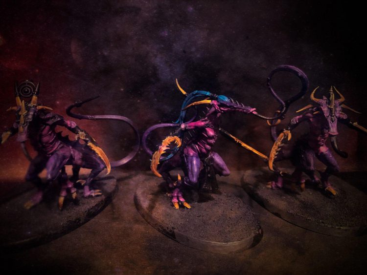 Epic Chaos Lesser Daemons Flamers Of Tzeentch X4 OOP Space Marine 