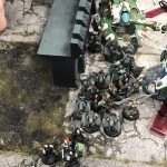 A blood bath ensues