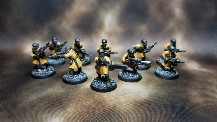 ASTRA MILITARUM 10 Cadian Shock Troops #1 Warhammer 40K WELL