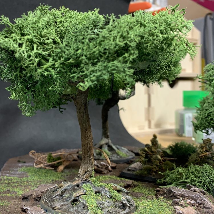 Scratch built trees with base. Credit: Mike Bettle-Shaffer