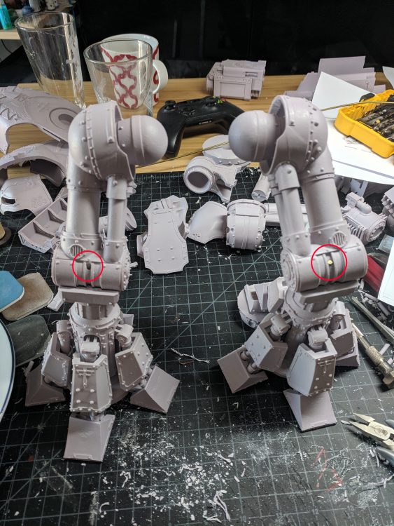 Reaver Titan Leg Assembly