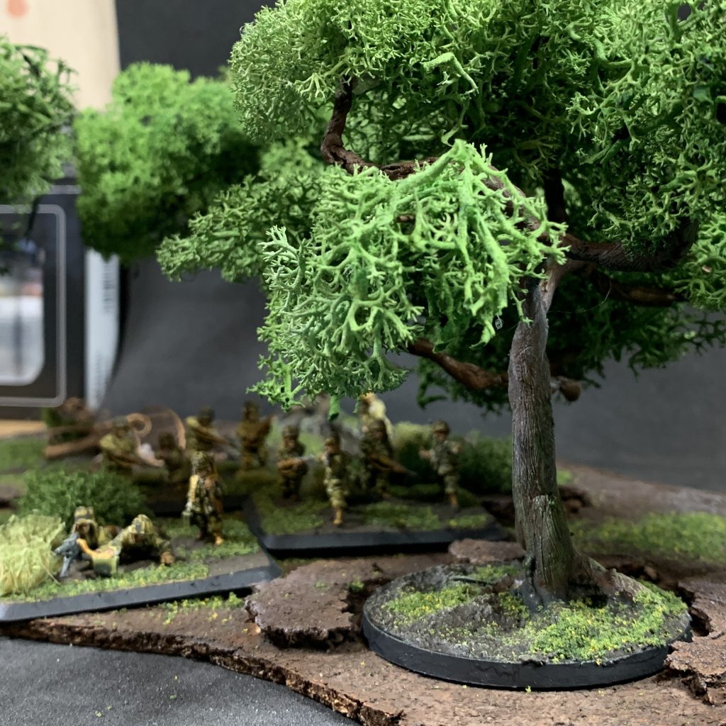 Scratch built trees with base. Credit: Mike Bettle-Shaffer