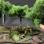 Scratch built trees with base. Credit: Mike Bettle-Shaffer