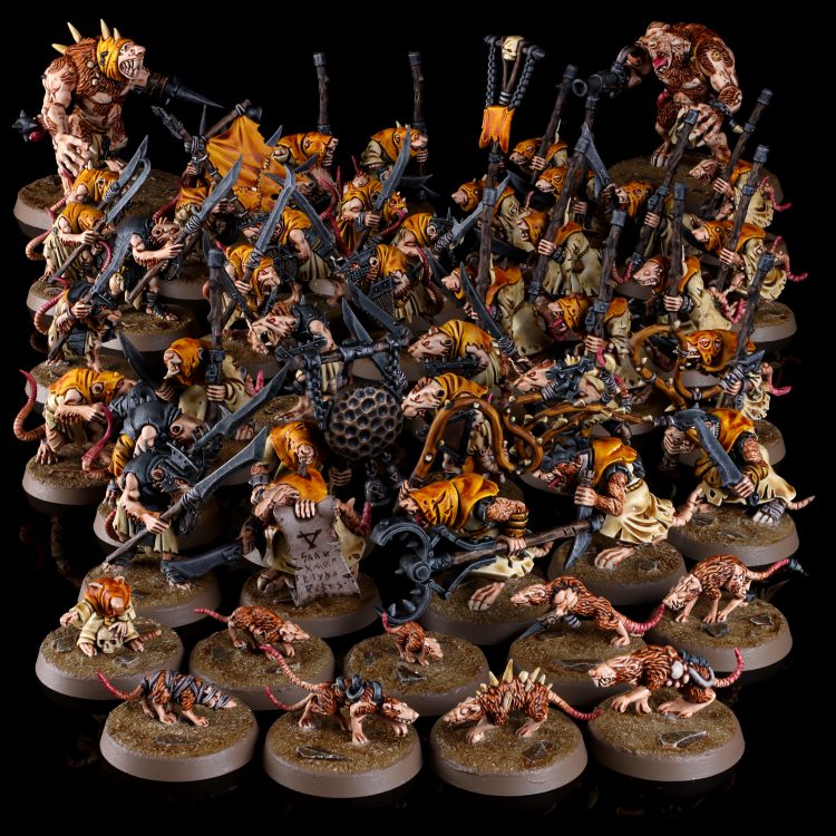 Giant Rats, Packmasters, Rat Ogors, Clanrats, and Plague Monks