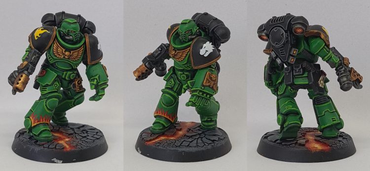 Joy Toy Warhammer 40K Salamanders Eradicators Sergeant Bragar
