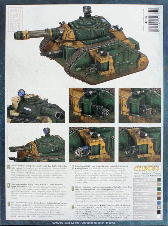 GAMES WORKSHOP Warhammer 40K: Astra Militarum - Leman Russ Battle Tank  (47-06)