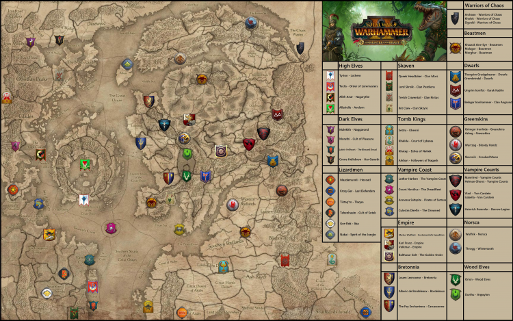 total war warhammer 2 list of factions