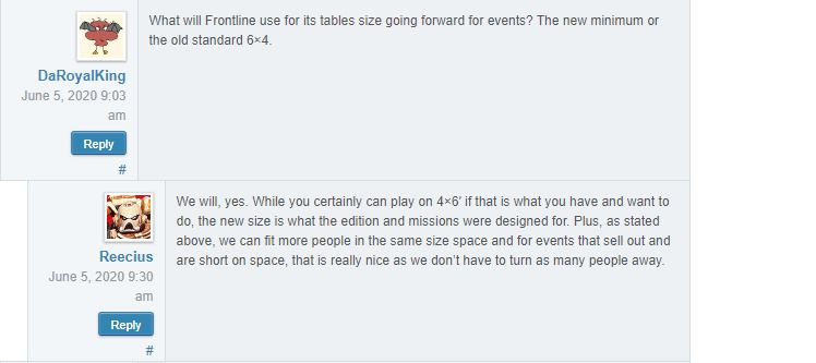 warhammer 40k 9th edition table size