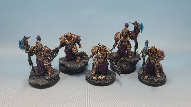 Custodes Wardens by Crab-stuffed Mushrooms