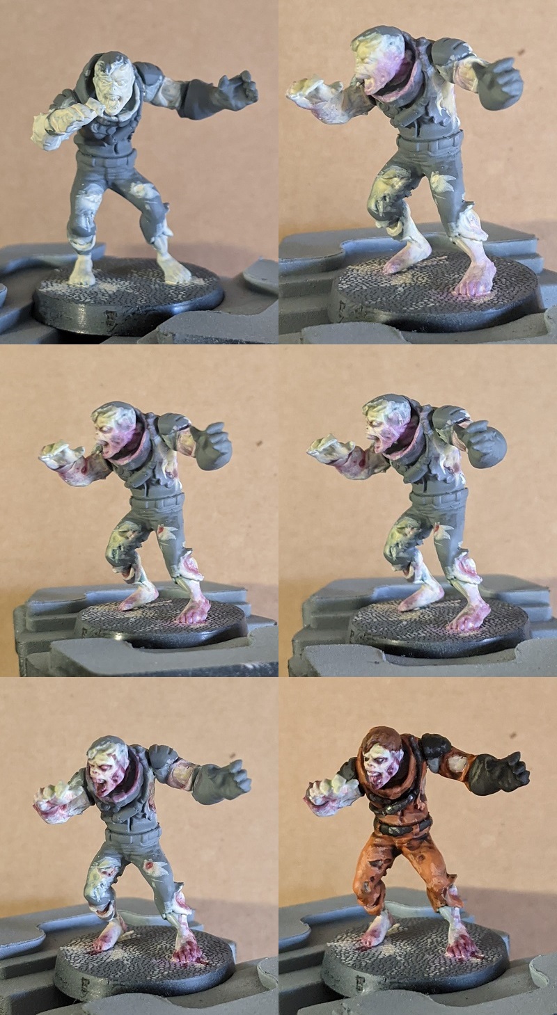 Pastel Zombie Step by Step