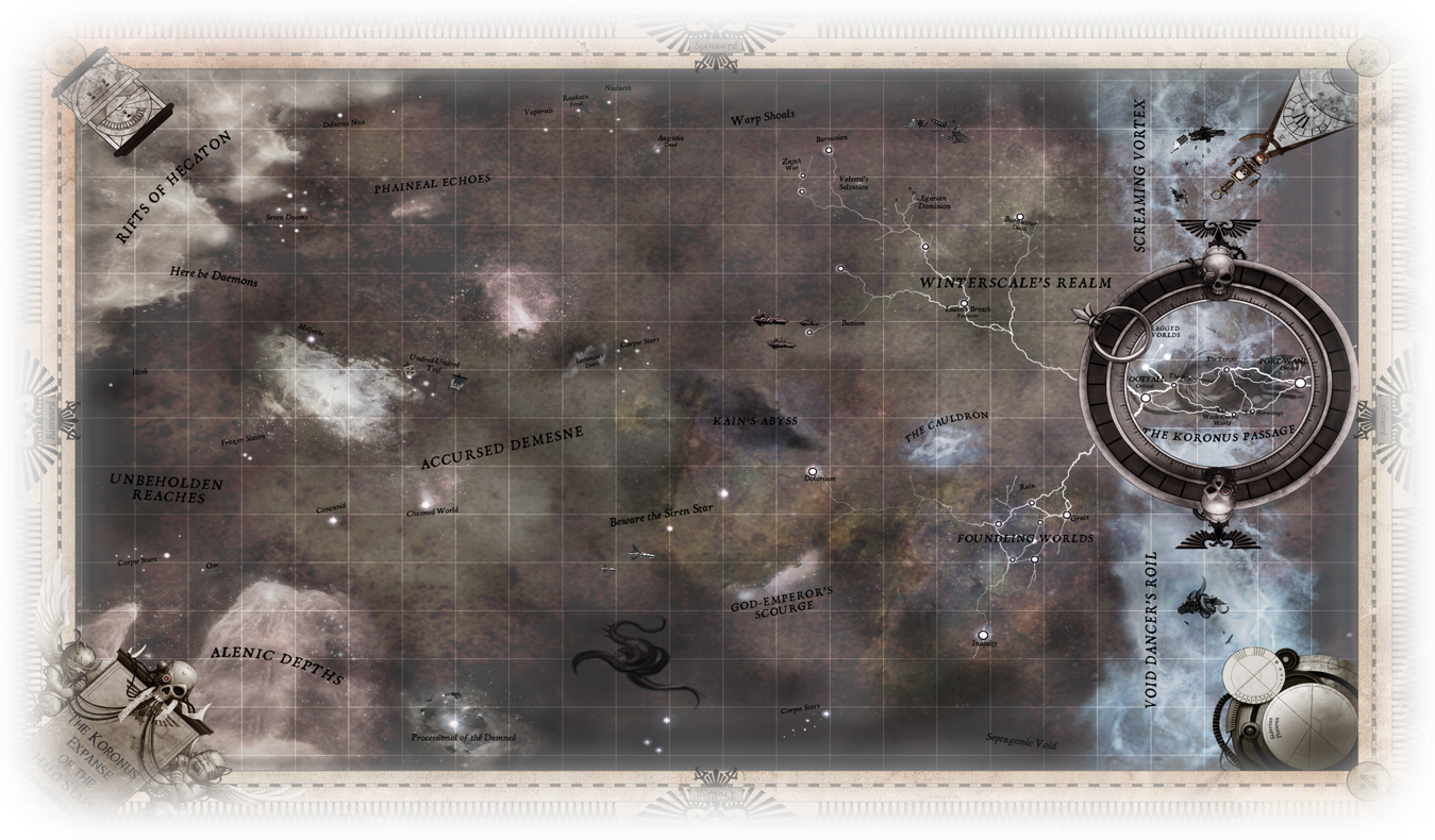 The Koronus Expanse: An Integrated Battlefleet Gothic and 40k Crusade Map Campaign