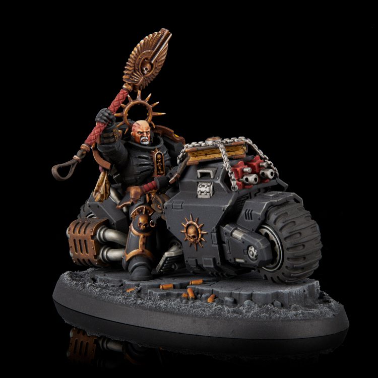 Imperial Fists Primaris Chaplain on Bike