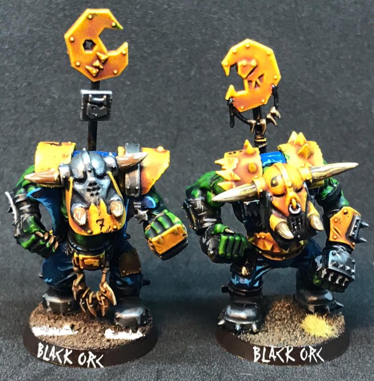 Orc Big 'Uns / Black Orcs - painted by ineptmule