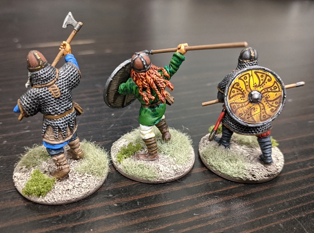 Close up of 28mm Victrix Vikings