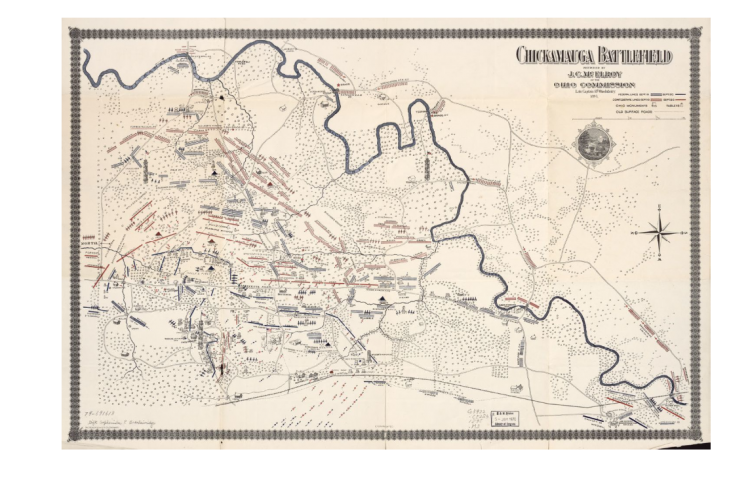 ACW Chickamauga Battlefield Map