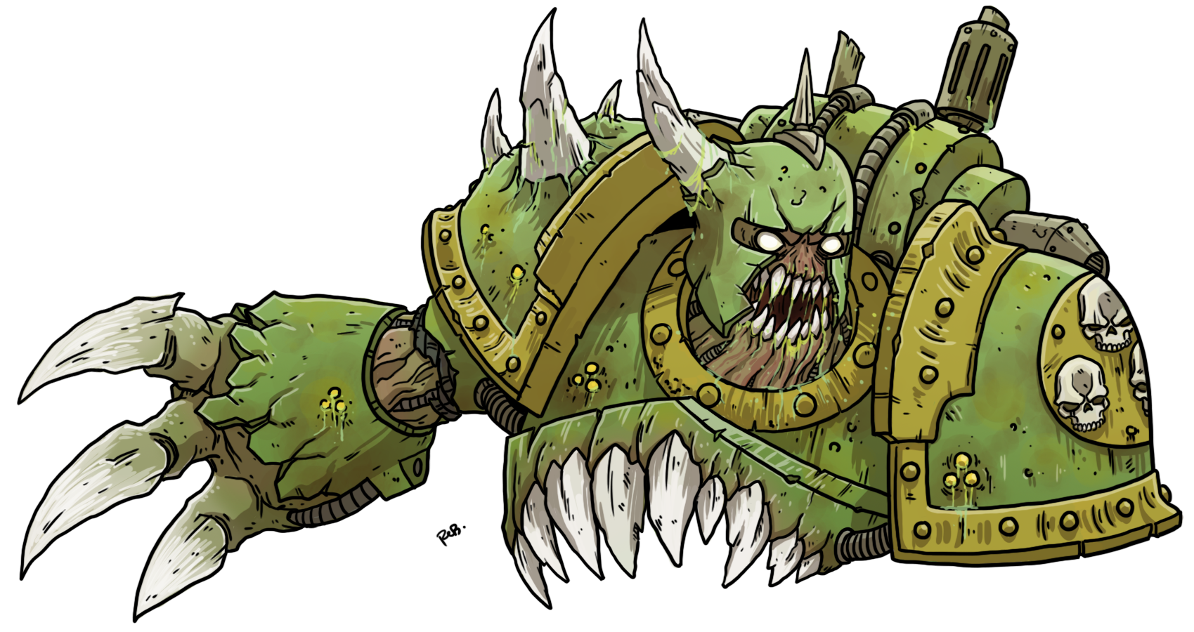 Warhammer 40k: Death Guard Deathshroud Bodyguard - Armada Games