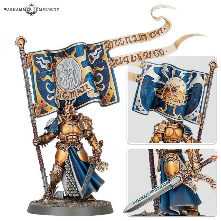 Stormcast Knight-Vexillor. Credit: Games Workshop