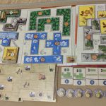 A set up for 2 players in Barenpark.