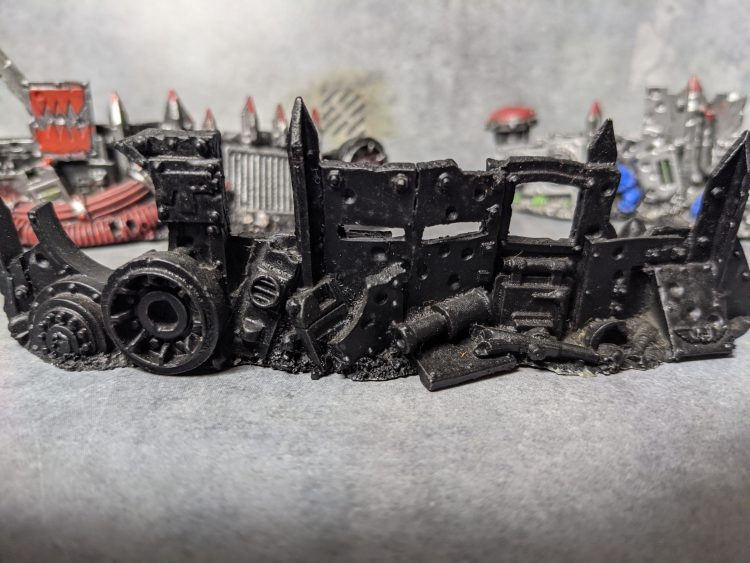 Beanith's Ork Barricades – Agrax Earthshade Smooshed