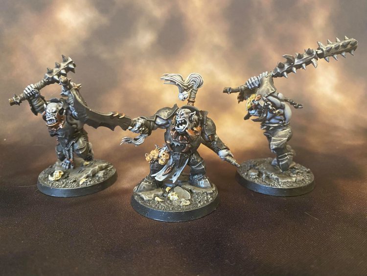 Morgok's Krusha's from Warhammer Underworlds. Credit: Magos Sockbert