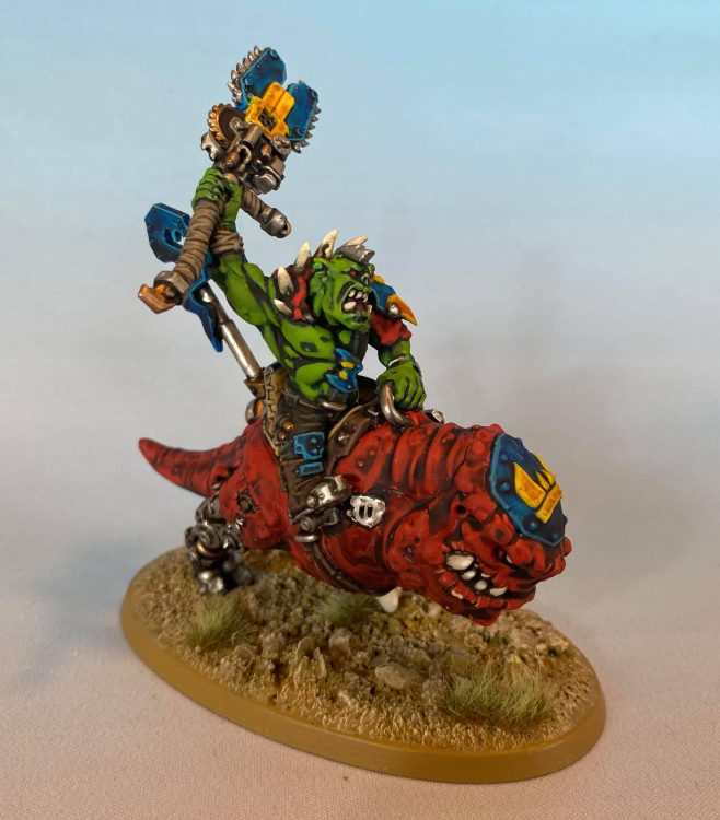 Ork Nob on Smasha Squig. Credit: Magos Sockbert