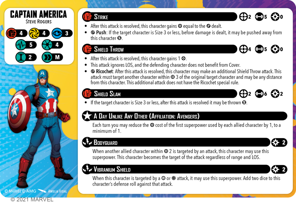 Captain America Steve Rogers Revised Card