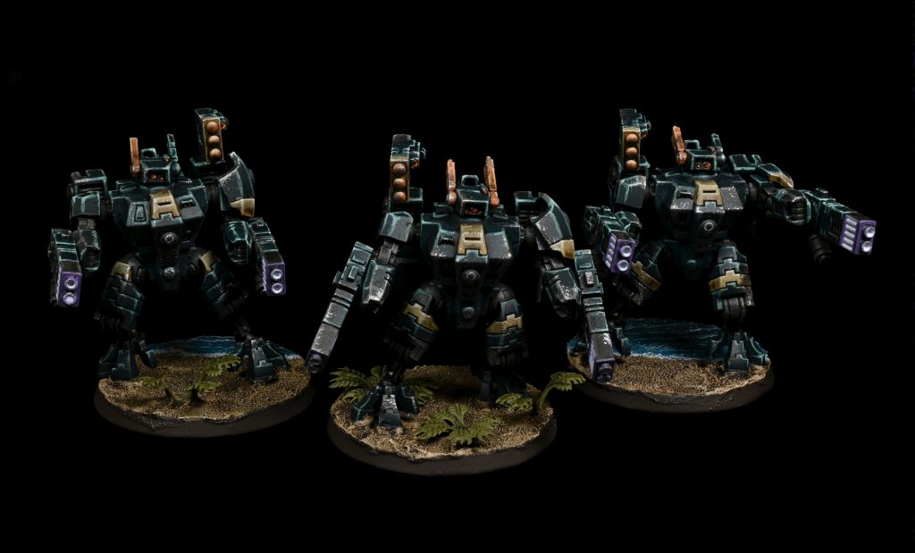 XV8 Crisis Battlesuit Team. Credit: Rockfish