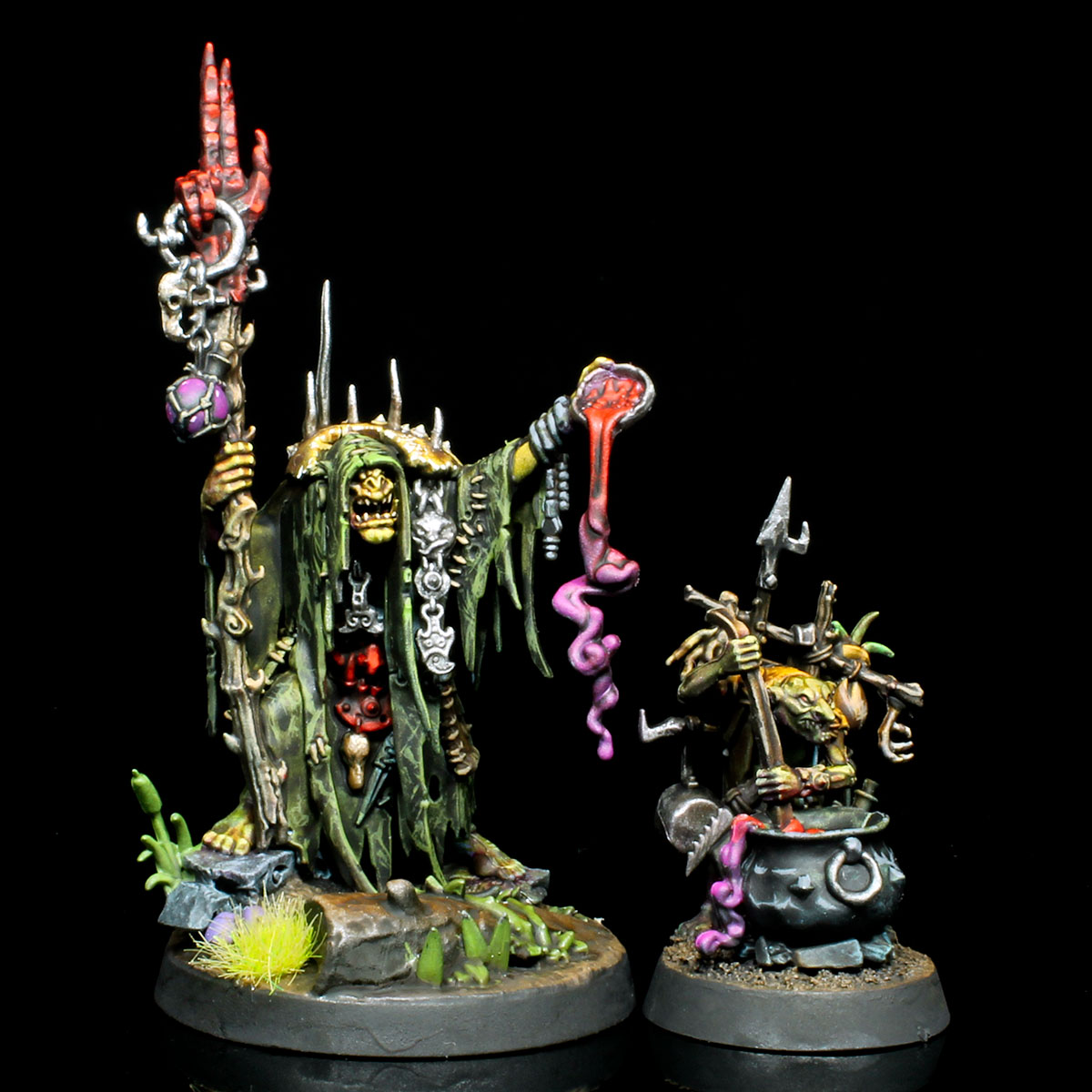 Swampcalla Shaman and Pot-grot