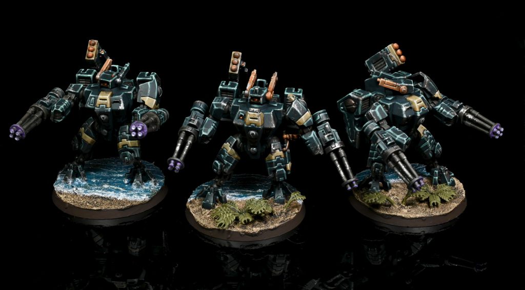 XV8 Crisis Battlesuit Team. Credit: Rockfish