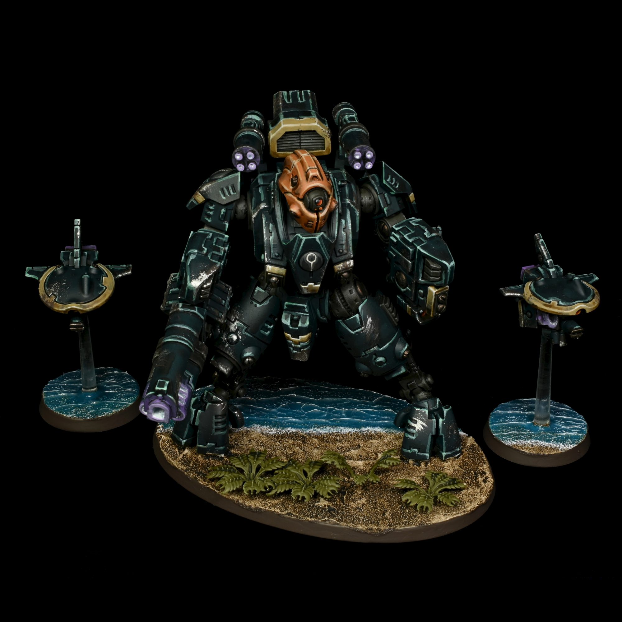 PAINTING SHOWCASE Huge Tau Empire Warhammer 40k Army 9th Edition 