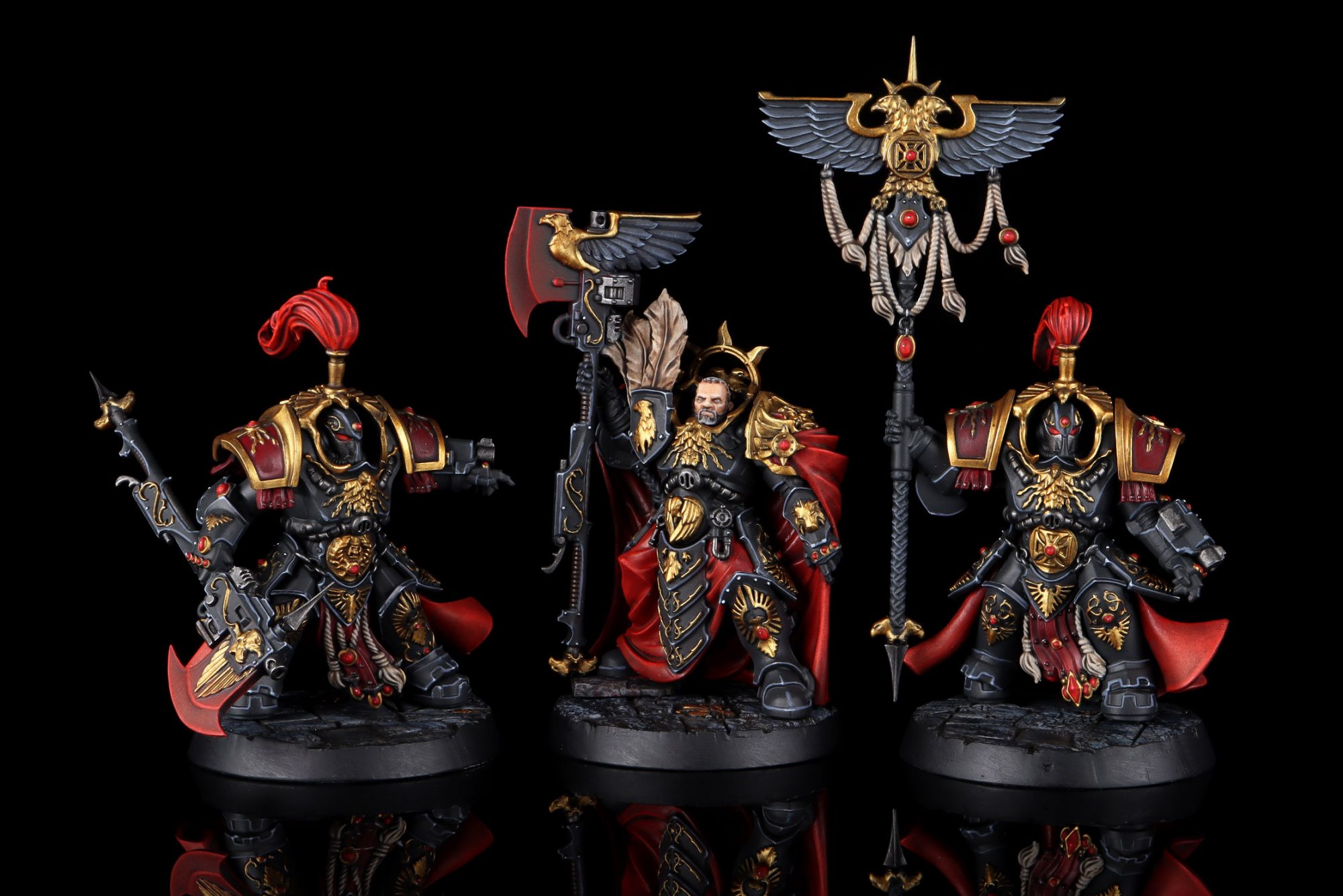 Shadowkeeper Custodes, Cloth – Wash with Nuln Oil