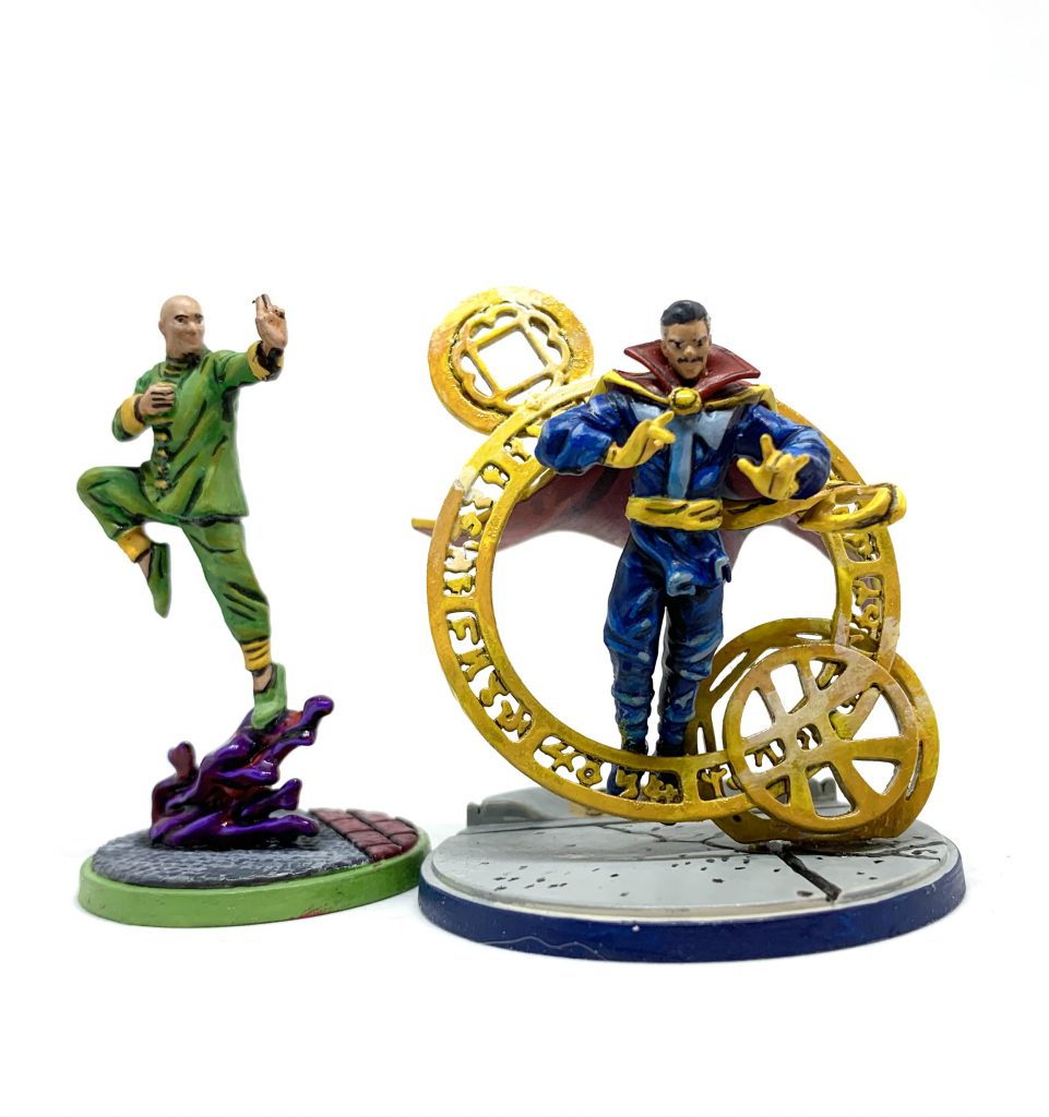 Models for Doctor Strange and Wong from Marvel Crisis Protocol