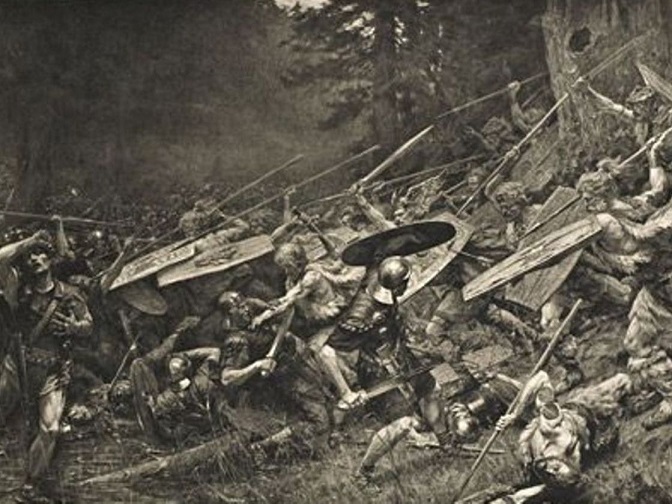 Germanic ambush at Teutoburg Forest