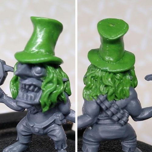 green stuff top hat