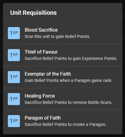 Administratum - Wars of Faith Requisitions