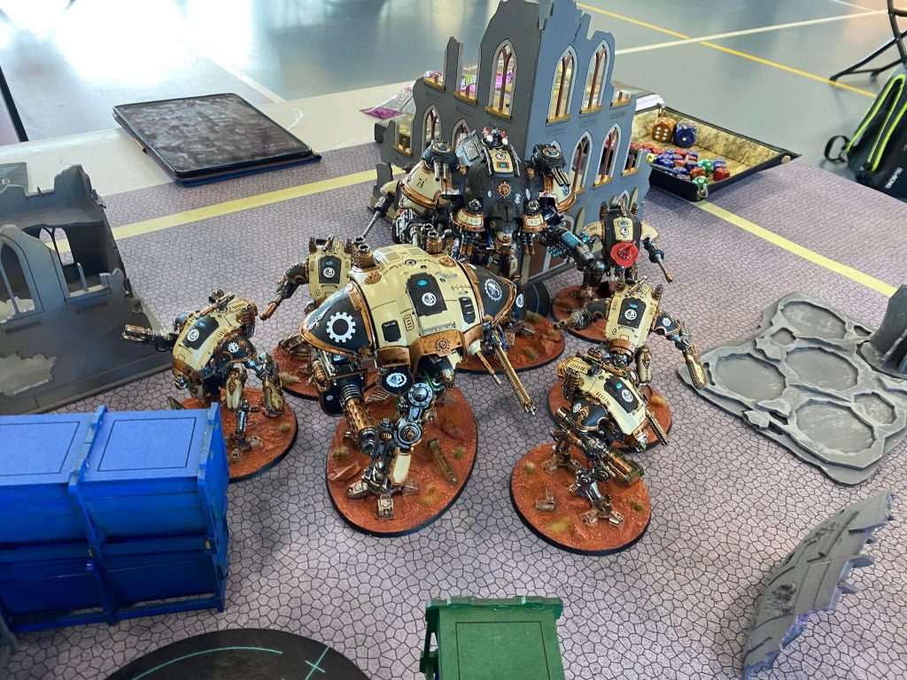 The gangs all here! Credit: Magos Sockbert Imperial Knights