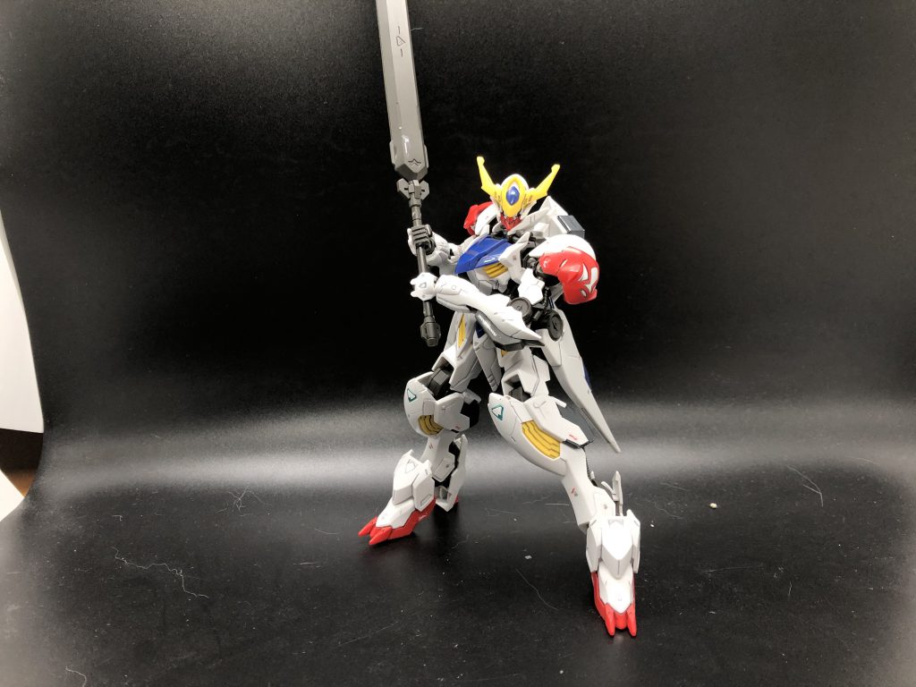 I love the little things these gold and silver sharpies do. HG Gundam  Barbatos Lupus. I sprayed the chest too close with a clear matte coat and  melted the panel lines. 