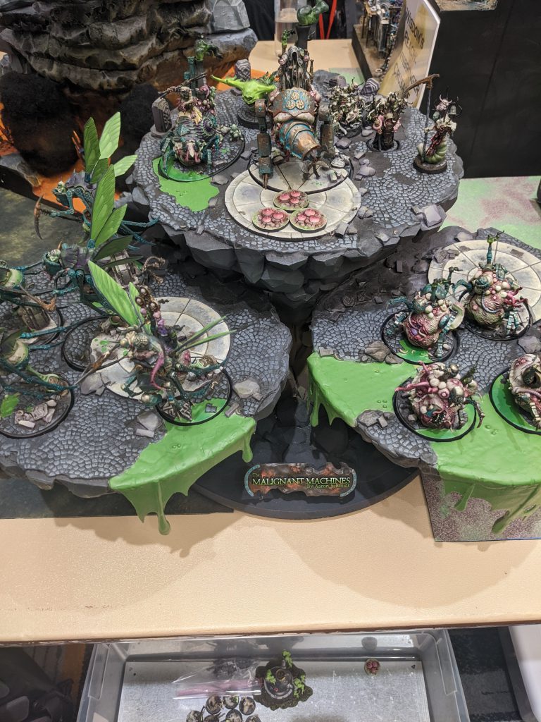 A converted nurgle (I think?) army with metal machines