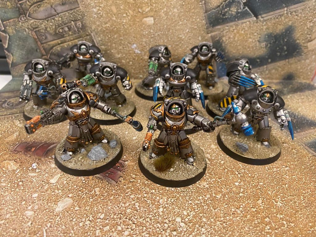 Iron Warriors Tartaros Terminators. Credit: Magos Sockbert