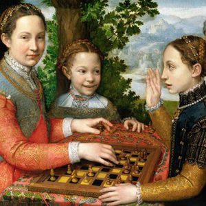 Portrait of the Artist’s Sisters Playing Chess Anguissola Sofonisba